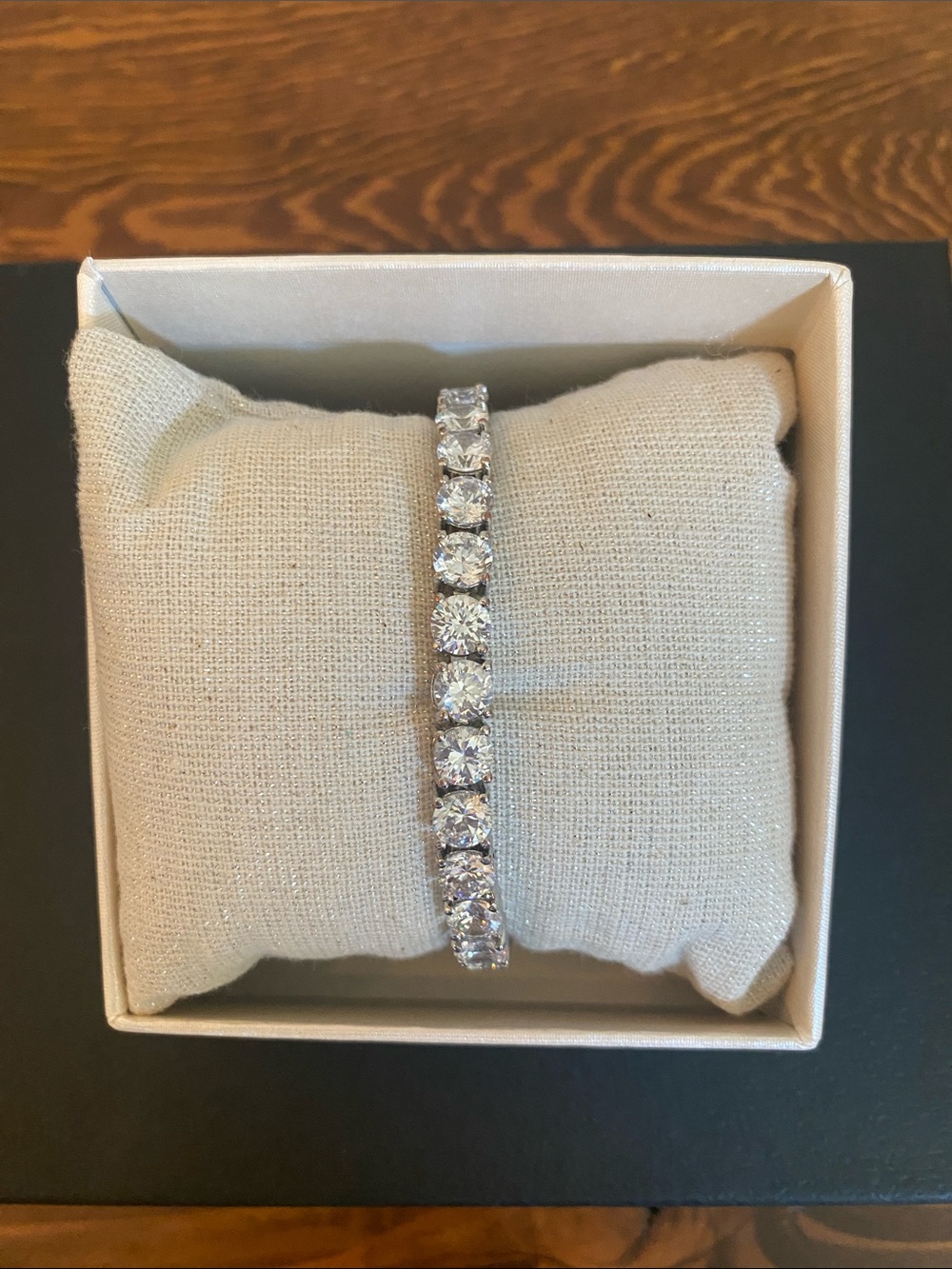 Classic Clear Crystal or Cubic Zirconia Tennis Bracelet - Women's Jewelry